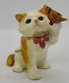 Шкатулка Фаберже котенок С бабочкой 