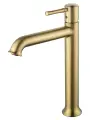 Смеситель для раковины высокий Wonzon & Woghand, Брашированное золото (WW-88019073-BG)