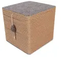 Когтеточка Perseiline Куб Брутал джут для кошек (32 х 32 х 32 см)