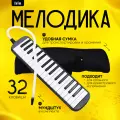 Музыкальный инструмент Irin Мелодика, клавиши 32, пластик, черный, в мягком чехле
