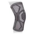 Бандаж на коленный сустав эластичный, силиконовое кольцо, 2 ребра жесткости KS-E03 XXXL