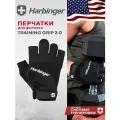 Фитнес перчатки Harbinger Training Grip 2.0, унисекс, черные, XL