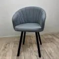 Стул для клиента на ножках, серый