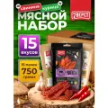 Вяленое мясо 7 Вёрст Свинина Микс №15 Снеки к пиву / Сушеное мясо 750 г