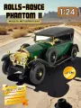 Машинка металлическая ретро Rolls-Roys Phantom 1/24 B2441 (Цвет: Зеленый)