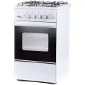 Газовая плита лада NOVA RG 24040 W, белая, газ-контроль духовки, без крышки, традиционная очистка, поворотный механизм