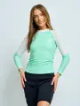 Футболка из лайкры женская с длинным рукавом для водного спорта SARGAN агидель мятный Размер XL