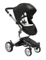 Коляска 2в1 Mima Xari Black на серебристом шасси с матрасиками Sandy Beige