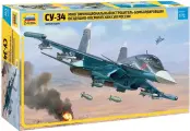 Сборная модель ZVEZDA Многофункциональный истребитель-бомбардировщик воздушно-космических сил России Су-34 7298