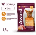 Корм сухой AWARD Urinary, для взрослых кошек, профилактика МКБ, с курицей, клюквой, цикорием и рыбьим жиром, 1,5 кг