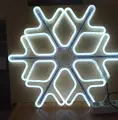 Фигура LED Снежинка, белое свечение 60см с эффектом тающих сосулек