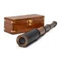 Мичманская подзорная телескопическая труба, в деревянной шкатулке