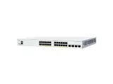 Коммутатор CISCO Catalyst 1300 24x 10/100/1000 RJ-45 PoE+, 4x 1Gb SFP uplinks, PoE+ 195W, Fanless, C1300-24P-4G