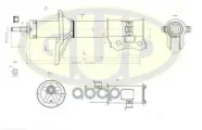 Амортизатор | перед прав | G.U.D арт. GSA333304