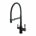 Смеситель для кухни Frap F4398-6 с подключением фильтра, черный