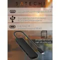 Многопортовый адаптер USB-C Satechi, 6 в 1, HDMI 4k, зарядка, гигабитный Ethernet, черный