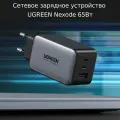 UGREEN Nexode 65Вт CD244 (10335) Fast Charger. Сетевое зарядное устройство с технологией GaN Power.