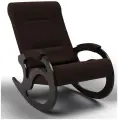 Кресло-качалка Вилла (ткань\шоколад)