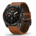 Умные часы Garmin epix Pro (Gen 2) – Sapphire Edition - 51 mm Carbon Grey DLC Titanium with Chestnut Leather Band (010-02804-30)