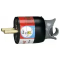 Вилка электрич. каб. Helium 16А поворот. с заземл. черн. Leg 050173, 1шт