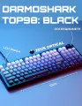 Механическая клавиатура с оптическими свитчами Darmoshark TOP98: Black