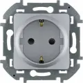 15 шт. Legrand INSPIRIA Алюминий Розетка 2К+З со шторками - немецкий стандарт - 16 А - 250 В, 673732