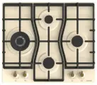 Газовая варочная панель Gorenje GW6D42CLI 60 см, 4 конфорки электроподжиг газконтроль, слоновая кость