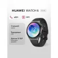 Смарт-часы HUAWEI WATCH 6 46 мм, черный, стальной корпус, Ростест (ЕАС)