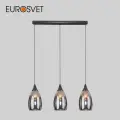 Подвесной светильник Eurosvet Cosmic 50285/3, E14, 3*15 Вт, черный жемчуг
