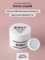 Гель для наращивания ногтей ZINA Clear однофазный, прозрачный - 100 грамм, для лампы UV LED
