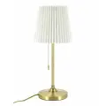 Светильник настольный, ARTSTYLE, HT-707AB, под лампу с цоколем Е27, металлический, латунь/молочный белый.