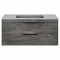 Тумба с раковиной из искусственного камня Vincea Chiara 2D 100 G.Stone, Grey
