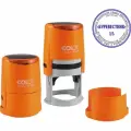 Оснастка для печати Colop Printer R40 Neon (d=40мм, круглая, пластик, с крышечкой) оранжевая