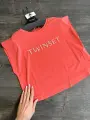 Майка Twinset Milano Легкий стиль на лето, 1 шт., размер 42, коралловый