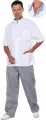 Медицинский костюм мужской Антарес цвет белый/серый, размер 68/70