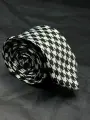 Галстук AKHA, черный, белый