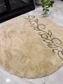 Коврик Natali's Carpets на пол круглый для ванной и туалета 100х100 см Турция