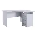Стол компьютерный угловой Лайт-2  с ящиками, Белый, 120*120*75 см, Mebelson