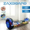 Детский гироскутер с ручкой Zaxboard ZX-6 BASE LED 6.5 дюймов с 6 лет (Hip Hop)
