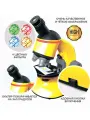 Микроскоп 40-800X для 2D и 3D объектов с поворотным окуляром и подсветкой Французские опыты Науки с Буки Bondibon