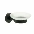 Мыльница стекло Fixsen Comfort black FX-86008 черная