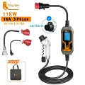 Feyree 11KW 16A 3-фазный шнур GB/T Адаптер зарядного устройства для электромобилей Портативная зарядная коробка Автомобильное зарядное устройство EVSE с кабелем 5 м для электромобиля 11KW 5M with Adaptor