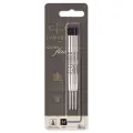 Стержень шариковый объемный Parker QuinkFlow Ball Point черный, 98мм, 1,0мм, метал. корпус, 3шт, блистер