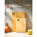 Деревянная разделочная доска Pragma Litop, 2 предмета, бамбук