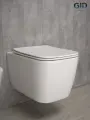 Унитаз подвесной GID Tr2140 безободковый, с сиденьем микролифт, белый