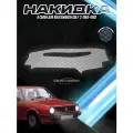 Накидка на панель приборов для Фольцваген Гольф 2 / Volkswagen Golf 2 1983-1992 Г. В. Серая с серой строчкой
