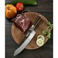 Нож кухонный NIHONTO Gyuto, сталь AUS-8, двусторонняя симметричная заточка, длина лезвия 21 см
