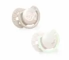 Соска пустышка силиконовая Lovi Baby Shower симметричная для новорожденных от 0-2 месяцев, набор 2 пустышки с футляром