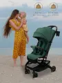 Прогулочная коляска Pituso Mini, ультра легкая, подходит для ручной клади, цвет зеленый