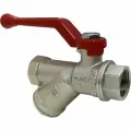 VALFEX Кран шаровой с фильтром PREMIUM для воды 1/2 ВР/ВР, рычаг, VF.292. NR1.012. PREMIUM